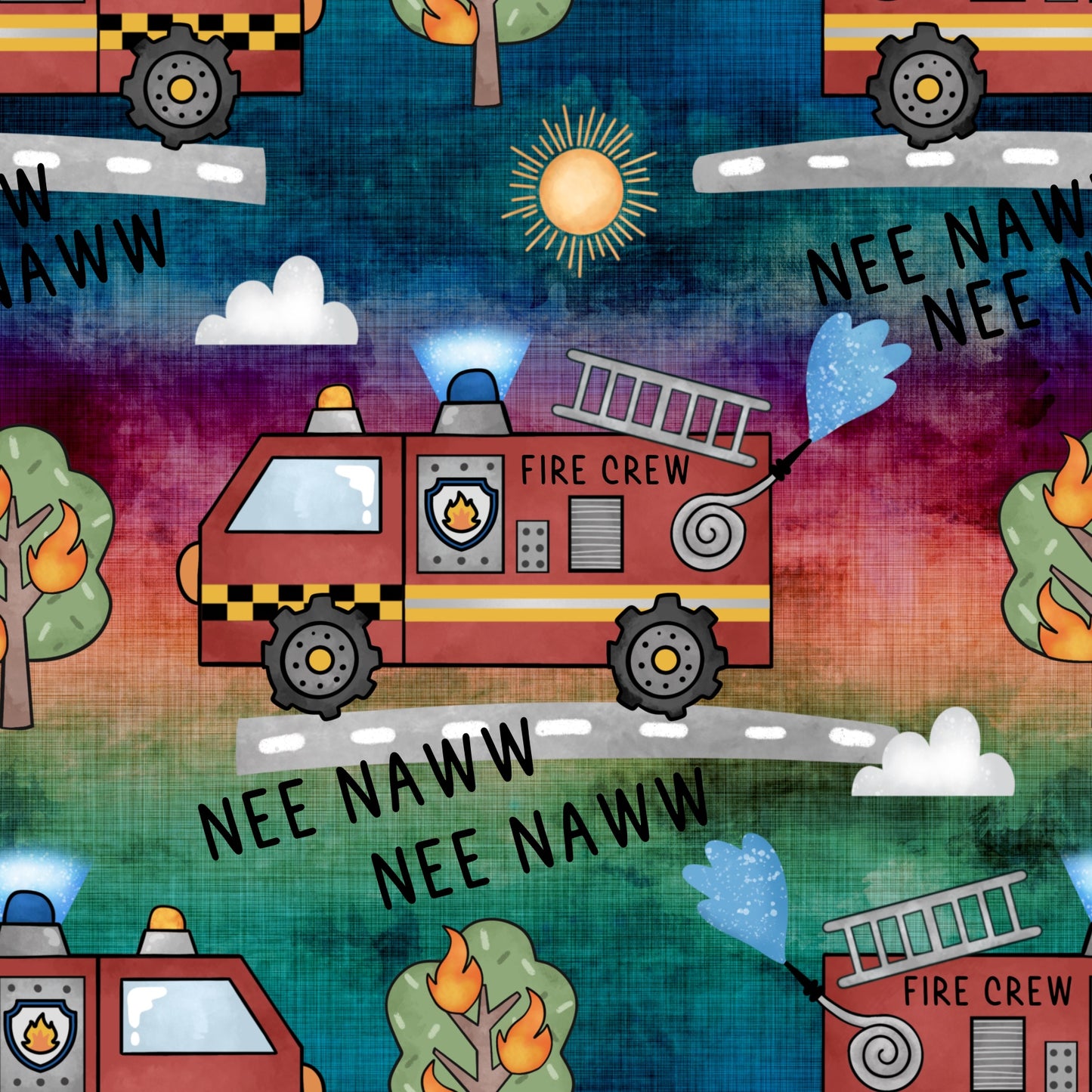 Fire Truck Backpack - Nee Naww