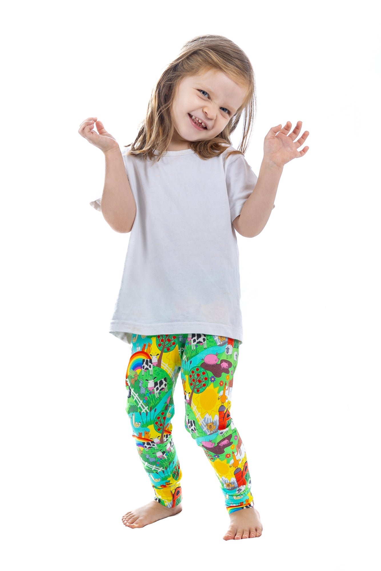 Kids Leggings - Farmyard Friends