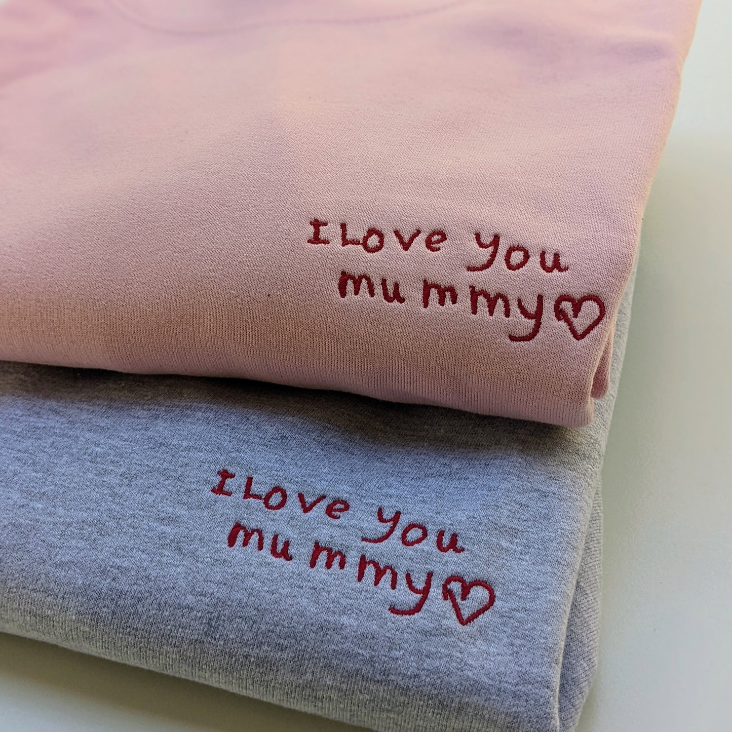 Embroidered Scribble Collection - Handwriting Jumper | Pink