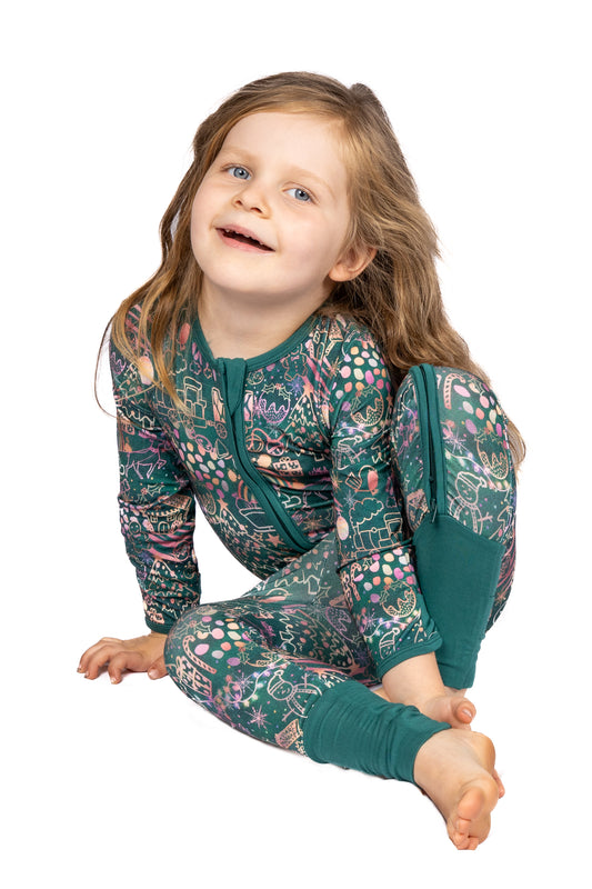 Christmas Doodle Long Zippy