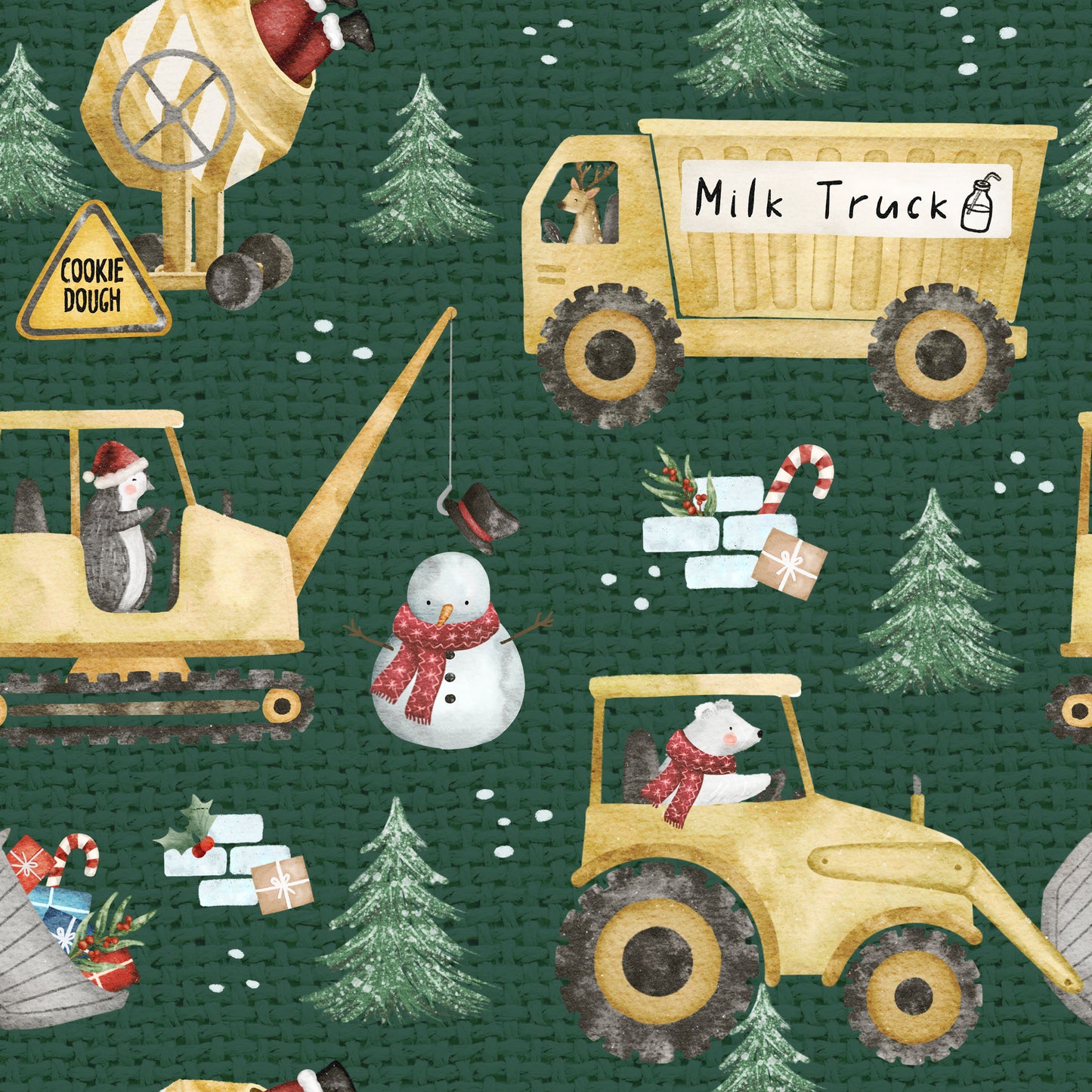 Christmas Construction Long Zippy