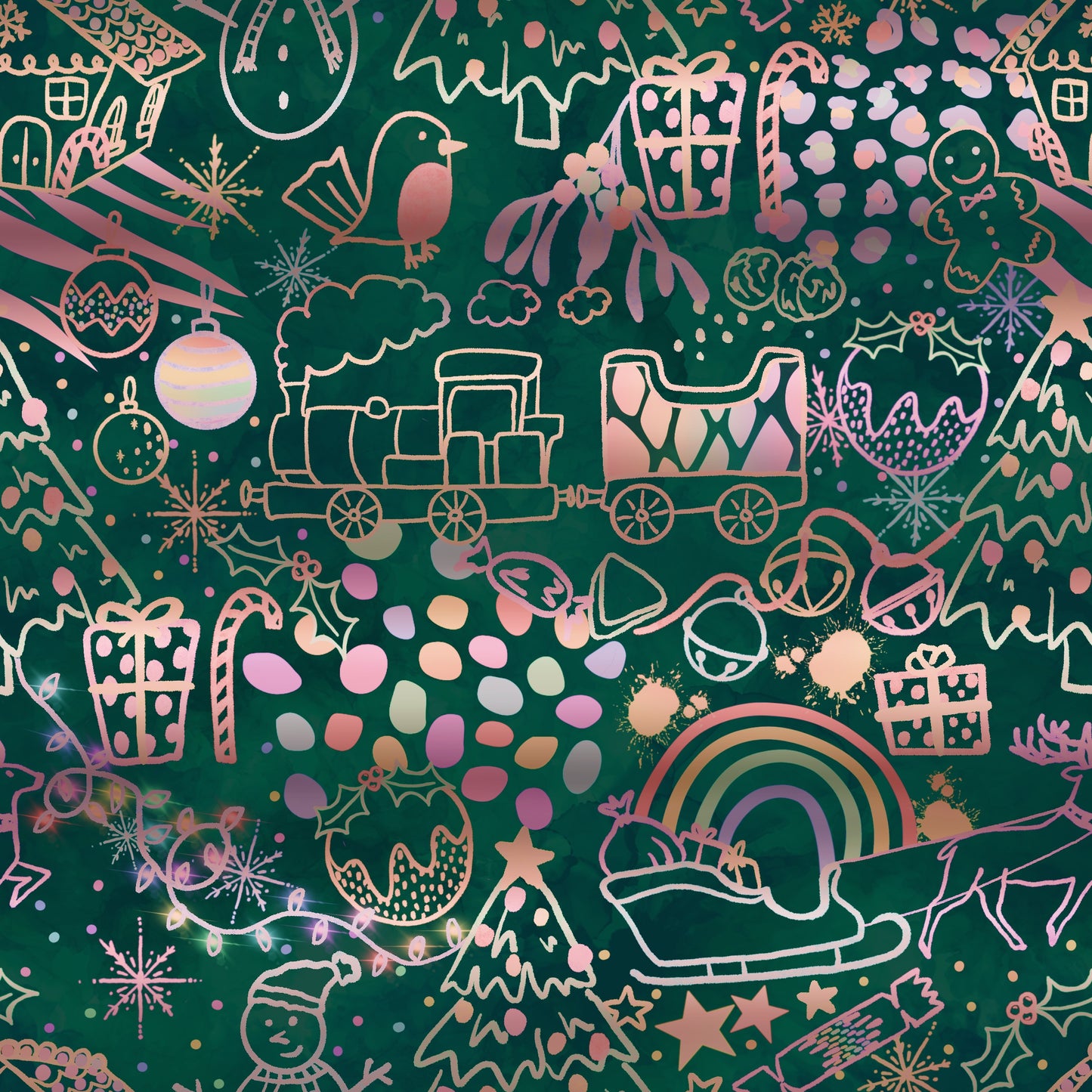 Christmas Doodle Bodysuit