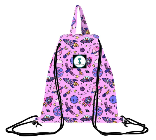 Blast off Drawstring Bag/Library Bag/Swimming Bag