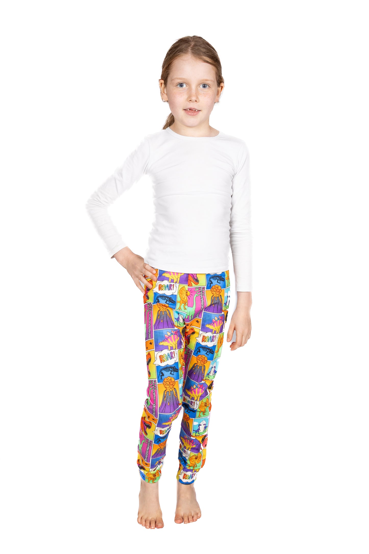 Kids Leggings - Dino Zoomies
