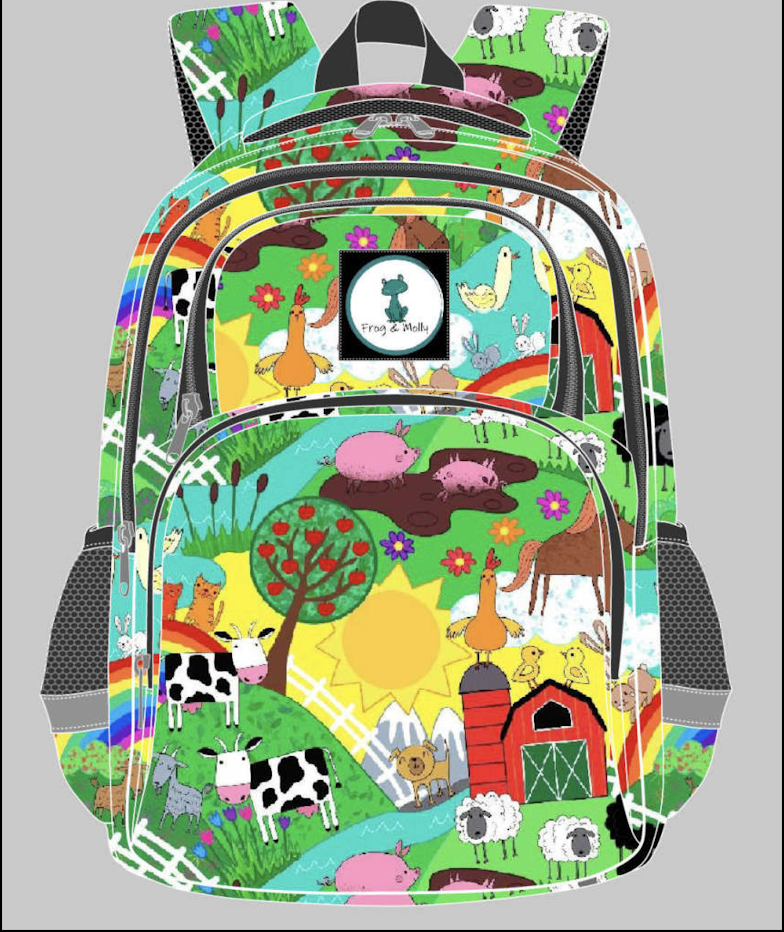 Farm Backpack - Farmyard Friends – Frog and Molly