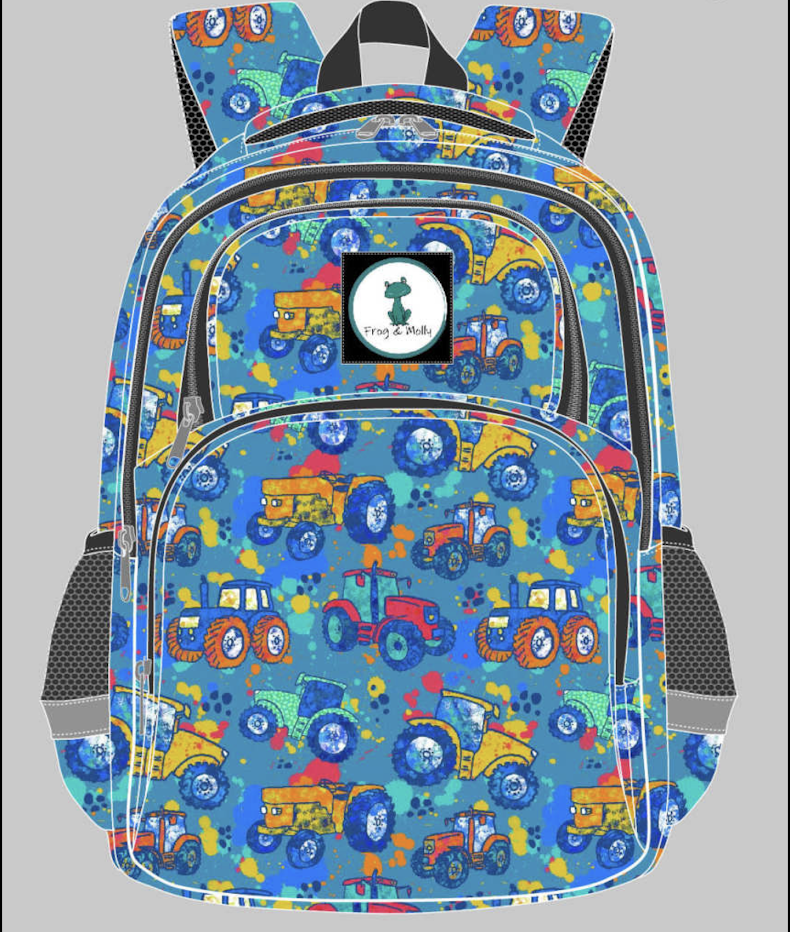 Tractor Backpack - Doodle Tractor (PRE-ORDER)