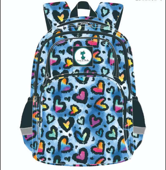 Hearts Backpack - Rainbow Hearts