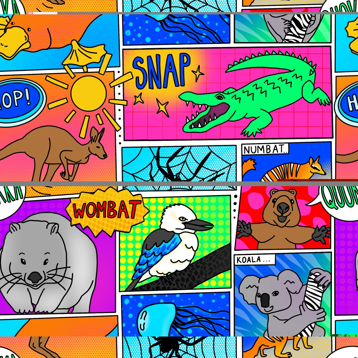 Kids Leggings - Aussie Pow!