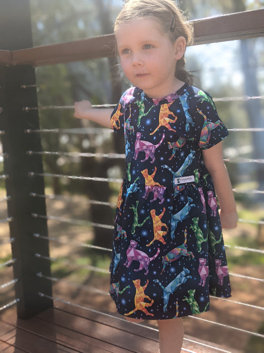 Australian Handmade Dress - Mystic Cats